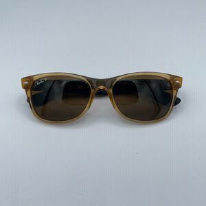 Ray-Ban Wayfarer Polarized Brown Sunglasses 145/57 with Brown Case